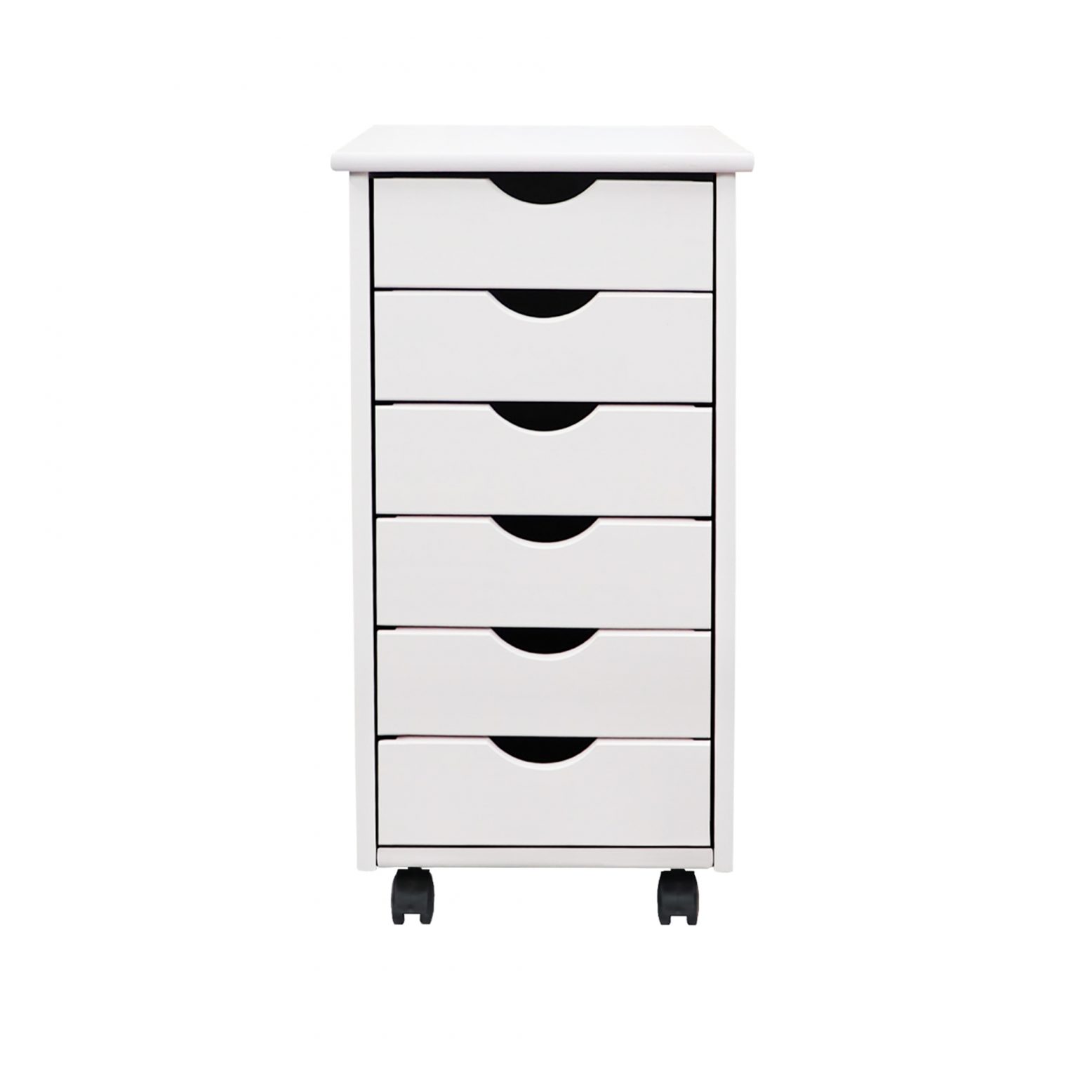 6 Drawer Roll Cart (White) - ADEPTUS USA Inc.