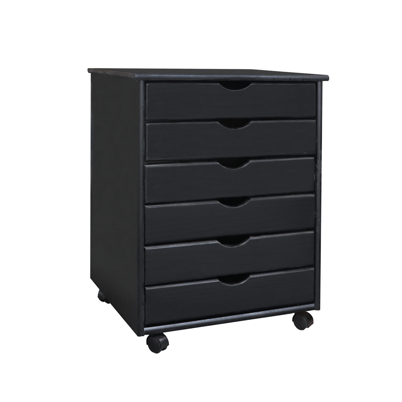 6 Drawer Wide Roll Cart (Black) ADEPTUS USA Inc.