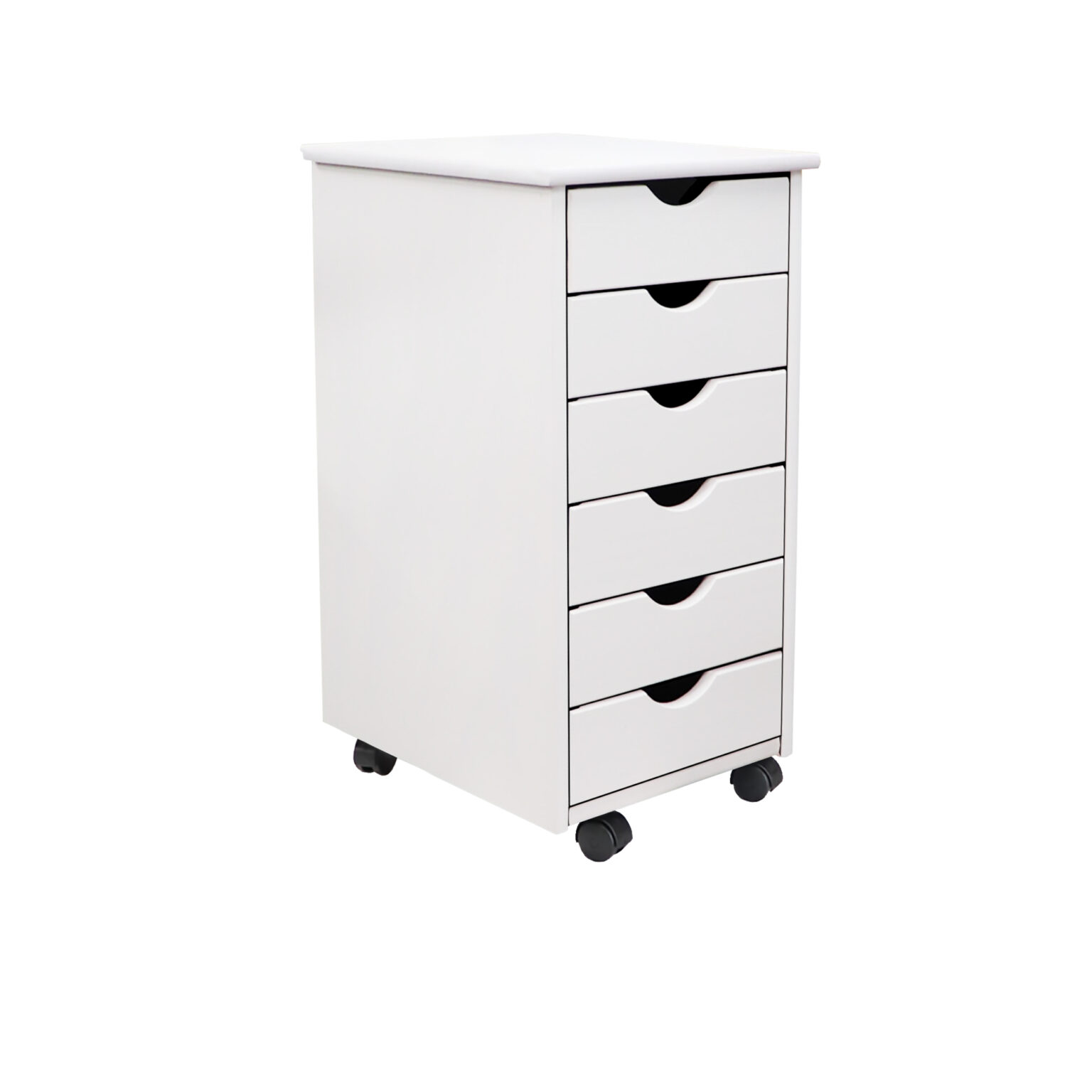 6 Drawer Roll Cart (White) - ADEPTUS USA Inc.