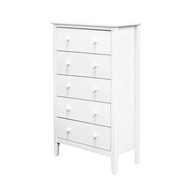 Easy Pieces Five Drawer Chest (White) - ADEPTUS USA Inc.